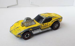 Mattel Hotwheels Revvers Jettin Vette Redline Chevy Corvette Rare Car And Color