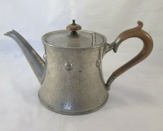 A Vintage Hand Hammered Pewter Tea Pot - Liberty Style