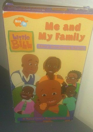Little Bill - Me And My Family (vhs,  2001) Rare Nick Jr