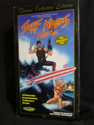 Surf Nazis Must Die Vhs 1987 Rare Oop Troma Collector’s Edition Director’s Cut
