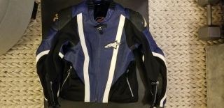 Alpinestars Smx Air - Flo Rare Leather Motorcycle Jacket - Men 