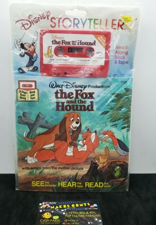 1970s Walt Disney’s The Fox And The Hound Storyteller Cassette Tape Vintage Rare
