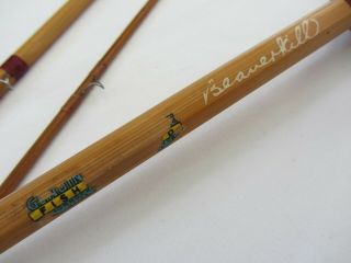 Vintage Horrocks And Ibbotson Bamboo Fly Rod Beaverkill 8.  5 