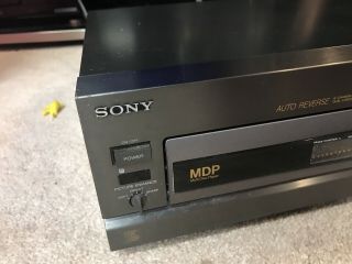 Rare Sony MDP - 605 Auto Reverse LD Laserdisc CD Player DOA 2