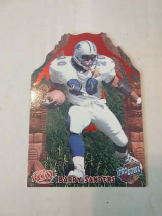 Barry Sanders 1999 Pacific Pro Bowl Die Cuts Rare Insert
