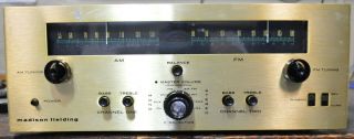 Rare Crosby Madison Fielding Model 650 Stereo Independent Am Fm Tube Receiver Nr