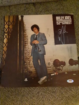 Billy Joel 52nd Street Signed Autographed Album Cover Psa Cert Piano Man Rare