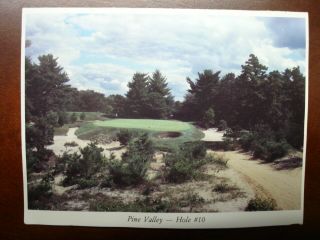 Rare Pine Valley Golf Club " Devils Hole " Member Card W General Manager Photo
