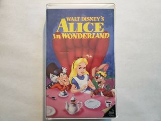 Walt Disney Alice In Wonderland Black Diamond Edition Rare (vhs,  1991) 036