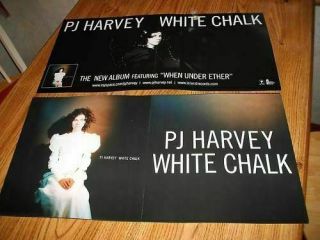 Pj Harvey White Chalk Cd/lp Very Rare Promo Poster Indie Rock Usa Ship