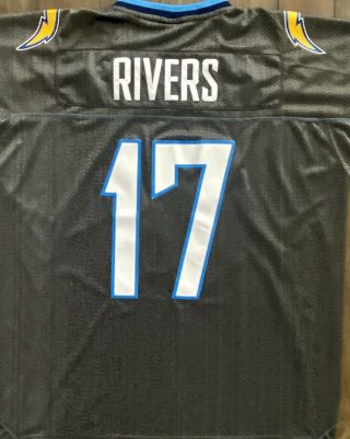 Los Angeles San Diego Chargers Philip Rivers Gray Jersey Xl Nfl Rare Color