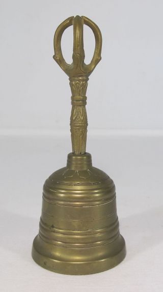 Japan Meiji Taisho Buddhist Shingon Esoteric Mikkyo Kongo Vajra Bronze Bell Yqz