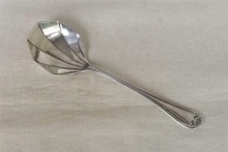A Fine Antique Solid Sterling Silver Jam / Preserve Spoon Sheffield 1929.