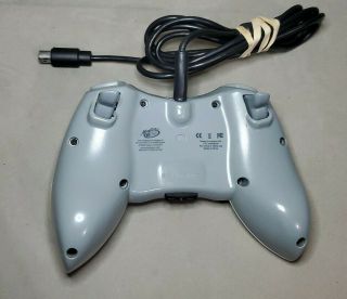 RARE Madcatz 4716 XBox 360 Wired Video Game Controller White Game Pad w/ Dongle 3
