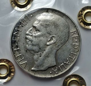 10 lire 1926R Italy Vittorio Emanuele III BB Ultra Rare Only 1,  748.  000 2