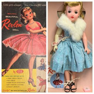 Revlon Doll By Ideal 18 - 20 " In Outfit & Box Ultra Rare 1950 