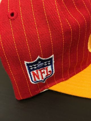 Vintage Kansas City Chiefs Sports Specialties Snapback Hat Pinstripe RARE 3