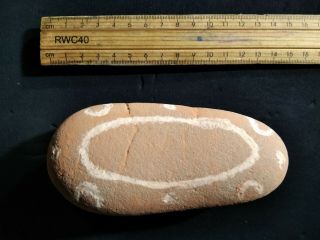Fine Old Engraved Stone North Central Desert Australia Message Aborig