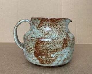 Vintage Mid Century Modern Ceramic/pottery Studio Art Retro Pitcher/creamer 4” H