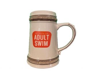 As Seen On Adult Swim Promo Ceramic Beerstein Stein Mug Ultra Rare
