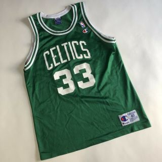 Rare Vtg 90s Champion Larry Bird Boston Celtics Nba Basketball Jersey 40 Medium