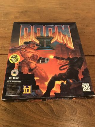 Doom Ii Big Box Pc Complete Cd Rare (pc,  1994) Id Software