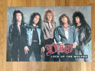 Dio Lock Up The Wolves Rare Poster Black Sabbath 35 By 23 B3