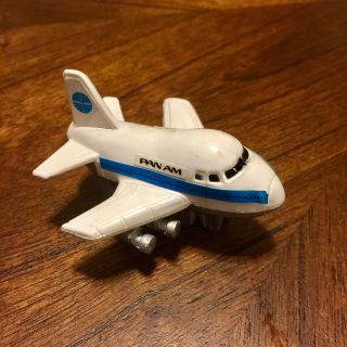 Mini Pan Am American Airplane Kids Plastic Toy Very Rare & Highly Collectible