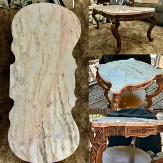 Italian Marble Top Coffee Table And Side Tables 1955