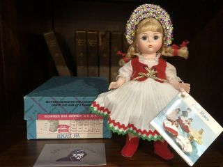 Vintage Madame Alexander International Doll 7.  5” Hungary 597 W/ Box,  Tag Nm