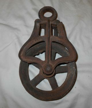 Antique Louden A23 Cast Iron Hay Trolley Pulley,  Barn Pulley