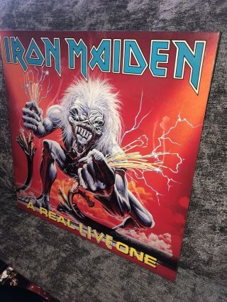 Rare Iron Maiden 1993 A Real Live One Vinyl Record Lp Emd1042 Heavy Metal Rock
