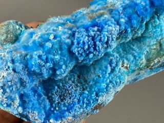 91mm Rare Blue Cyanotrichite on Matrix from China 2