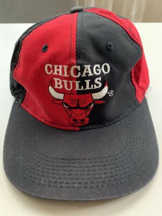 Rare Nos Vintage 90’s Official Nba Chicago Bulls Pinwheel Hat Snapback The G Cap