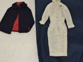 Vintage Barbie Clothes Nurses Uniform / Dress And Cape