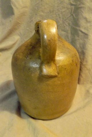 Antique 19th C Salt Glazed Stoneware Southern US Pottery Acid Dry Style 7 