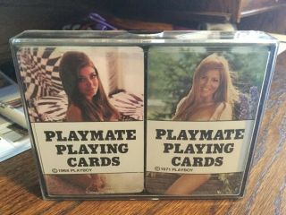 Antique Playmate Playing Cards From Playboy 1968 & 1971
