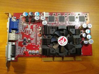✔️tested Rare Ati Radeon 9500 Pro 128mb Agp Videocard