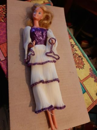 Vintage 1966 Barbie With Dress