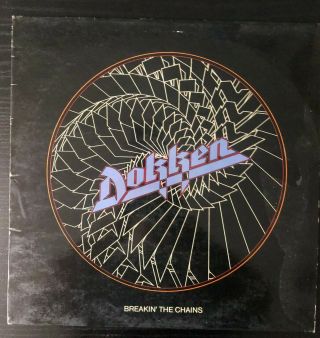Rare First Issue Dokken " Breaking The Chains " Vinyl Lp - 1982 Carrere