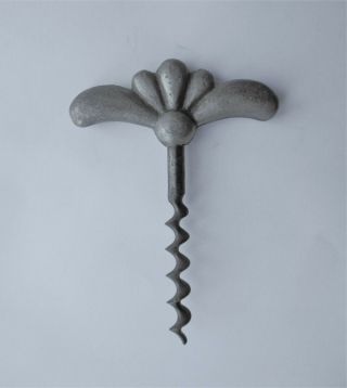 Antique Art Deco Swedish Pewter Corkscrew - Made Ca 1920.