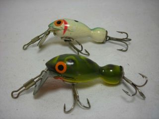 Two Vintage Bomber Bomberette Fishing Lures