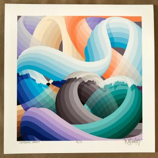 " Seismic Shift " By Ricky Watts 12x12 Limited Edition Giclée Print 5/17 Rare