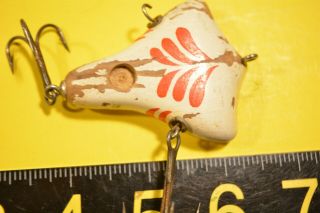 Old Early Wooden Vaccum Bait Lure Minnow Classic Example