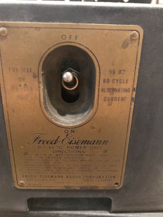 Freed Eisemann Antique Radio Battery Eliminator