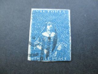Victoria Stamps: Half Length Imperf - Rare - (h188)