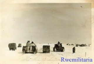 RARE German Elite Waffen Pzkw.  IV & Pzkw.  VI TIGER Tanks in Russian Winter 2