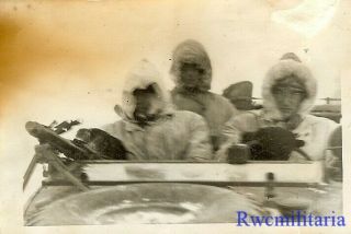 Rare German Elite Waffen Troops In Schwimmwagen Cars In Russian Winter (2)