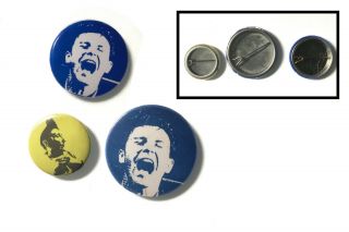 Morrissey Very Rare Set Kill Uncle Tour Pin Button Badges 1991 Harvey Keitel