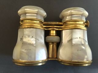 2 Pairs of VIntage Opera Glasses with Cases Mother of Pearl RARE 3
